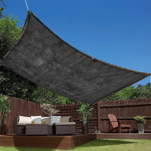 Rechthoekig polyester schaduwdoek 200x400cm 2