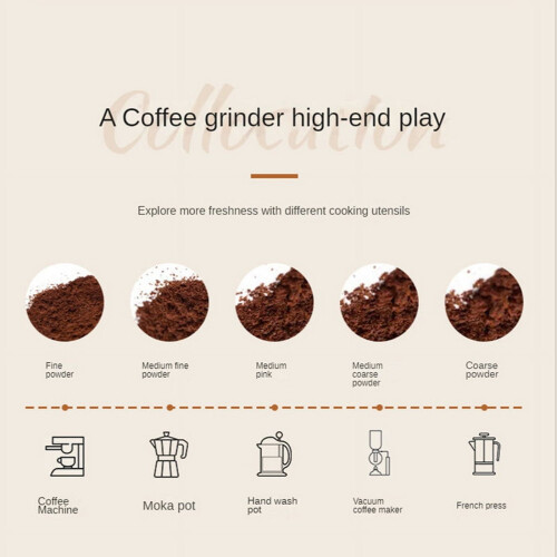 USB-Kaffeemühle, 155 ml, Keramikmahlwerk, Schwarz 2