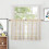 Halbtransparente Scheibengardinen mit Büffelkaromuster, 66 cm breit x 91 cm lang, Set 2