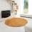 Round Polyester Rug 40in – Non-Shedding, Rubber Backed 5
