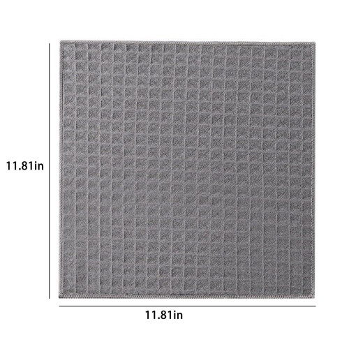 Lot de 6 torchons réutilisables en polyester 30 x 30 cm 2