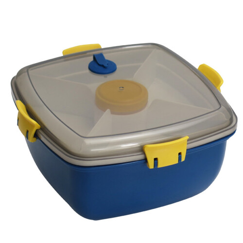 Boîte à bento empilable avec saladier et plateau à 4 compartiments 1