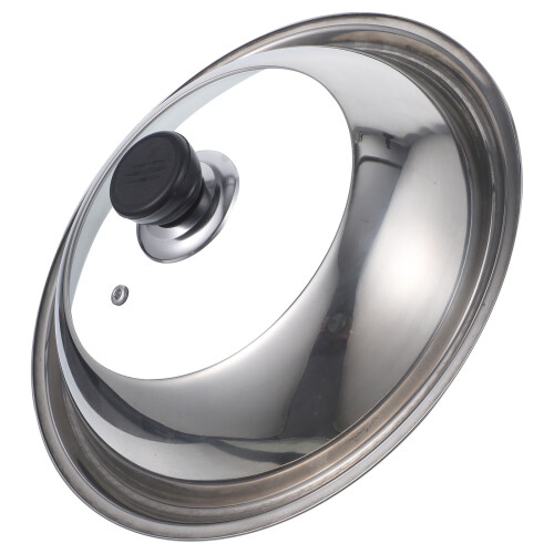 Stainless Steel and Glass Pot Lid28cm 2