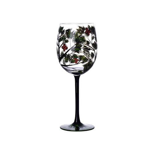 Handbemaltes Weinglas „Vier Jahreszeiten Baum“, 355 ml 2