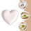 OUNONA heart-shaped ceramic serving plate 10-inch 5