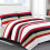 Ensemble de courtepointe réversible en coton pour lit simple 2 pièces 5
