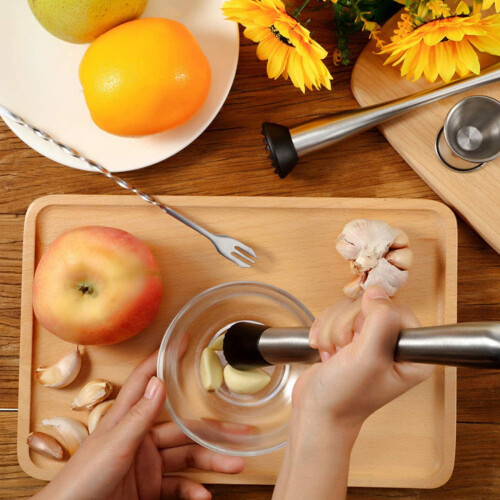 4-Piece Stainless Steel Cocktail Muddler and Mixing Set 2