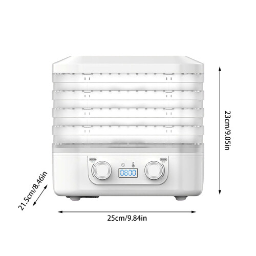 Food Dehydrator with 5 Adjustable Trays, White 1