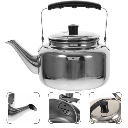 Stainless Steel Tea Kettle with Heat-Resistant Handle 2
