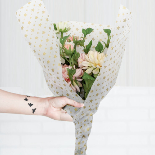 20-Piece Gold Star Tissue Wrapping Paper 2