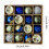Christmas Tree Ornaments Red White Gold 16-Pack 2