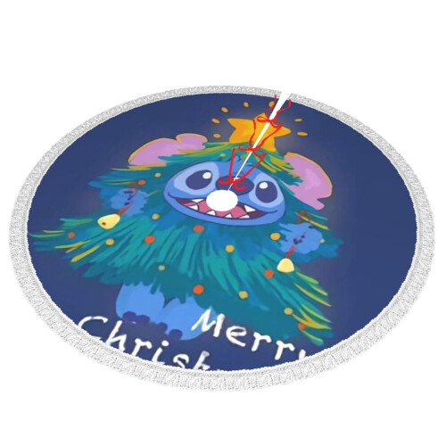 Christmas Tree Skirt Stitch Design 36 Inch 1