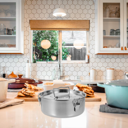 Stainless Steel Steamer Pot with Handle, 19 cm 2