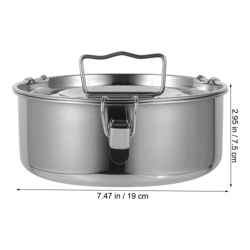 Masteelf stainless steel flan mold with lid 2