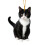 Black Cat Christmas Ornament Acrylic Screaming Kitten 2