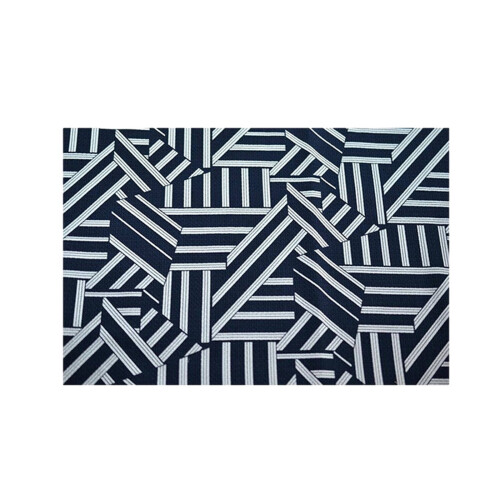 Vaskbar Retro Lattice dørmåtte sort 50x80cm 1