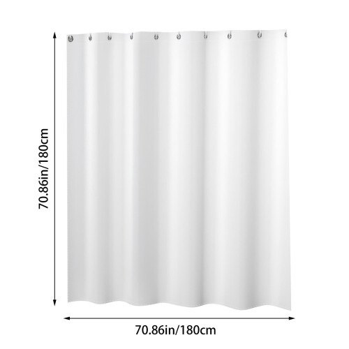 Modern Minimalist Shower Curtain Plain Color 1 Pack 1