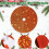 Jupe de sapin de Noël rouge en polyester 100 % (48 pouces) 5
