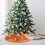 Jupe de sapin de Noël rouge en polyester 100 % (48 pouces) 6