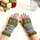 Comfortable Knit Gloves Combining Warmth-butterfly black 3