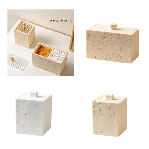 Double Function Resin Container for Cotton Swabs and-A 2