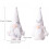 Handmade Christmas Gnome Plush Ornament White 1pc 2