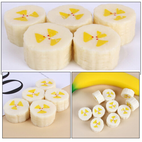 Deko-Bananensegmente, weiß, 6 Stück 2