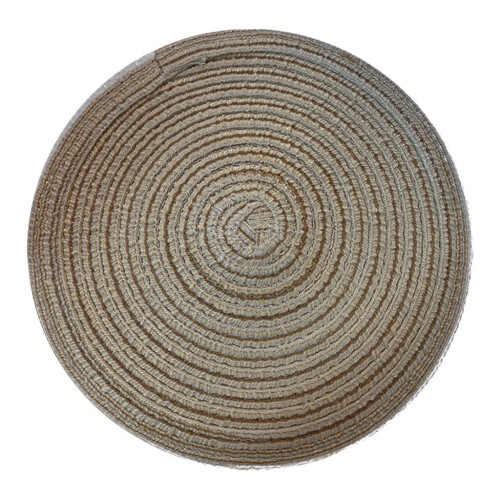 Runde Platzsets, beige, gewebt, hitzebeständig, rutschfest 1