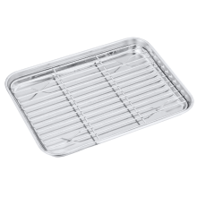 Tutuviw stainless steel baking sheet set 12.4 x 9.6 inch