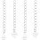 925 Sterling Silver Extender Chain 39–41mm 4 pcs 1