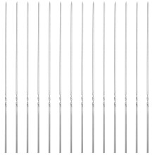 Brochettes plates en acier inoxydable pour barbecue (lot de 20)
