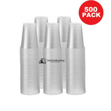 Vasos de plástico transparente de 7 oz, paquete de 500 unidades