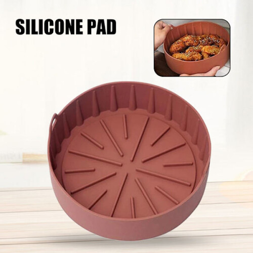 Cesta de silicona para freidora de aire con asa, 22 cm 1
