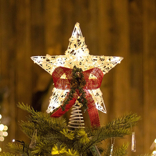 Étoile décorative en fer forgé pour sapin de Noël 2