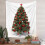 Tapeçaria de parede com árvore de Natal verde, 150 x 130 cm 3