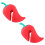 Lève-couvercles en silicone – Forme de poivron (lot de 2) 3