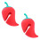 Lève-couvercles en silicone – Forme de poivron (lot de 2) 4