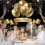 Black & Gold50th Birthday Backdrop Vinyl 5