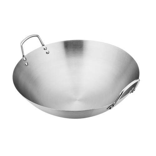 Stainless Steel Round Bottom Wok 30 cm 2