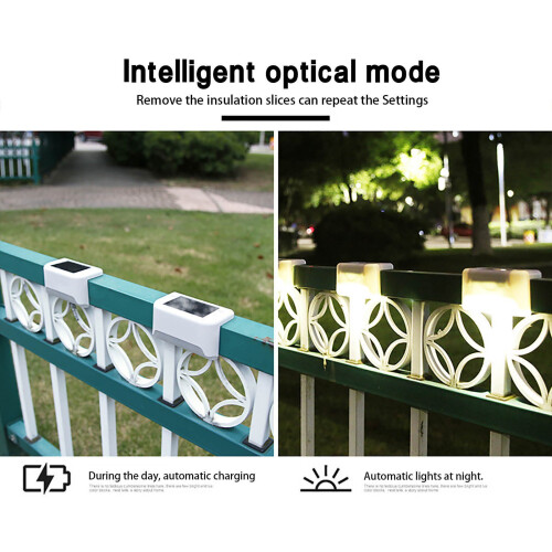 Solar Step Lights 4 Pack ABS Waterproof Outdoor Stair Lights 1