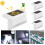 Solar Step Lights 4 Pack ABS Waterproof Outdoor Stair Lights 3
