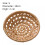 Bandeja redonda de vime trançado, 10 cm ou 14,5 cm 2