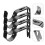 4pcs Black Iron Curtain Rod Brackets 3