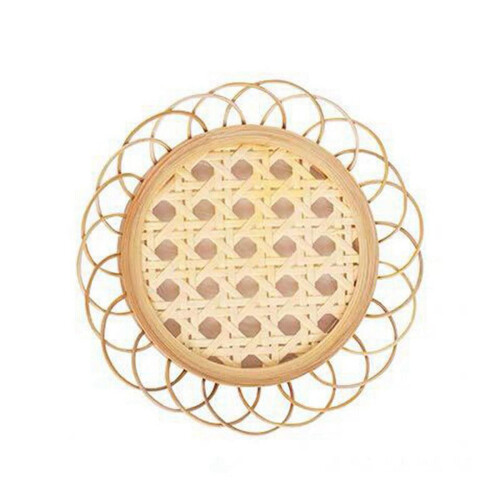 Bamboo and Rattan Coasters Round 11cm 1