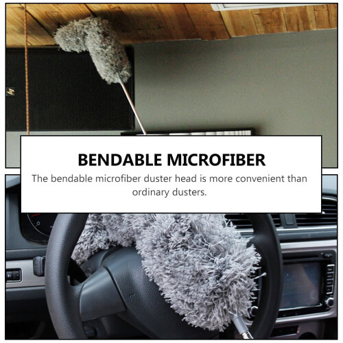 Plumeau télescopique en microfibre avec tête flexible 2