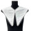 Chic White Lace Overlay Insert Collar Accessory For Women-White 1