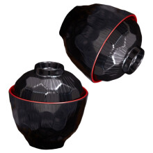 Elegant Lidded Soup Bowl ABS Materials Multiple Use Japanese-B