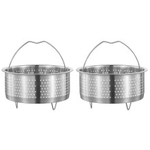 Stainless Steel Rice Steamer Basket 2 PCS
