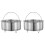 Stainless Steel Rice Steamer Basket 2 PCS 1