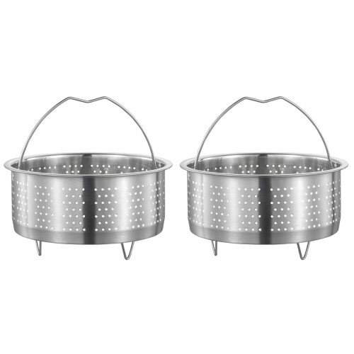Stainless Steel Rice Steamer Basket 2 PCS